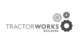 Tractor Works Building Logo