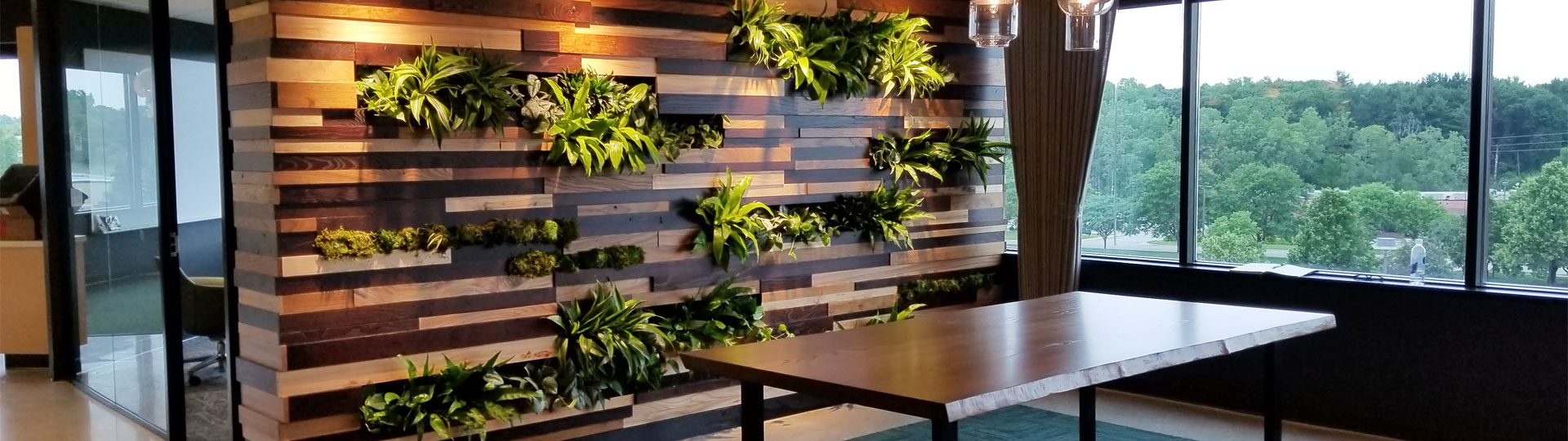 Living Wall inside a commercial office building