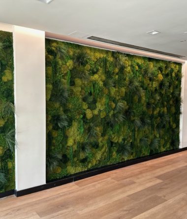 Preserved Mixed Moss and Folia Walls | Greenwalls By Botanical Designs - Tony's at the J House